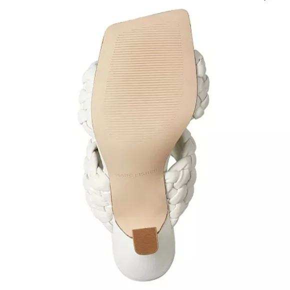 Marc Fisher Toree Heel Sandals Cream -9 - Picture 5 of 9